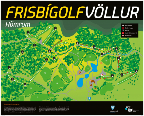 FOLF völlur kort - Smella hér til að nálgast skorkort